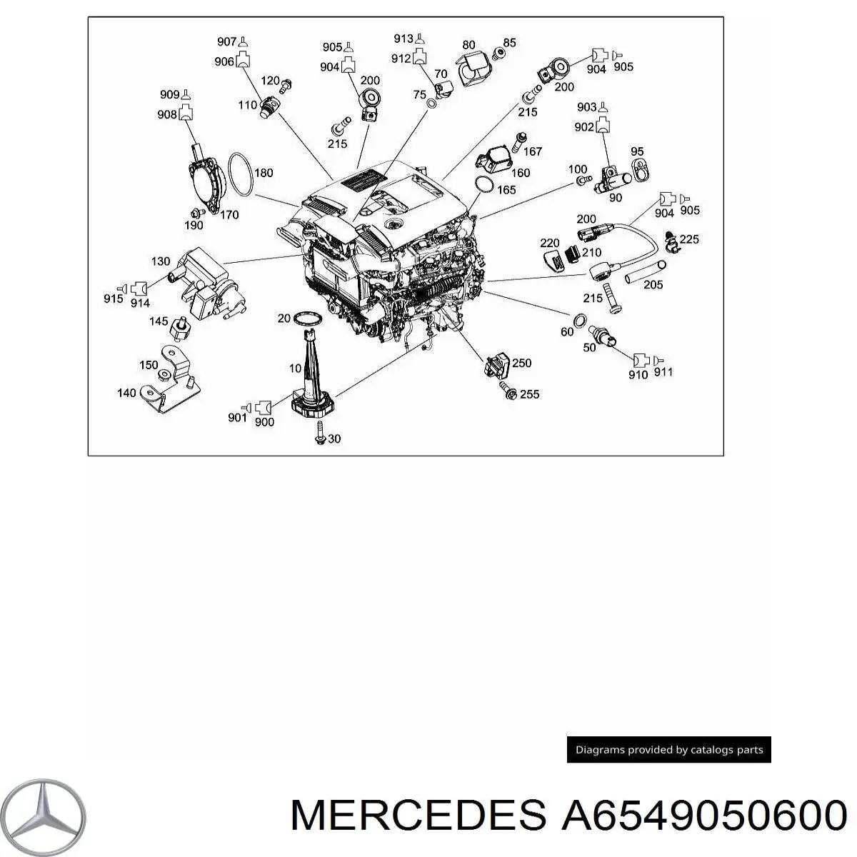 6549050600 Mercedes sensor de nivel de aceite del motor