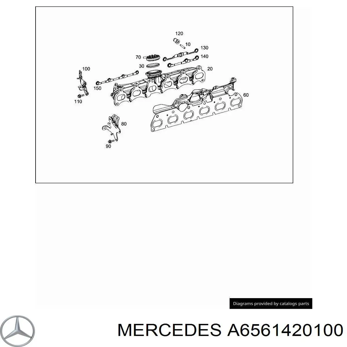 Junta de colector de escape para Mercedes S (W223)