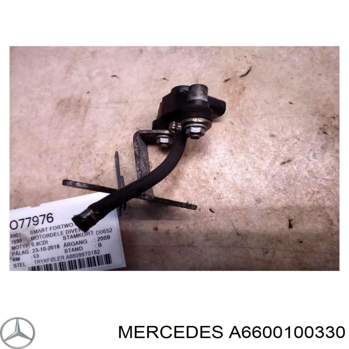 A6600100330 Mercedes junta de la tapa de válvulas del motor