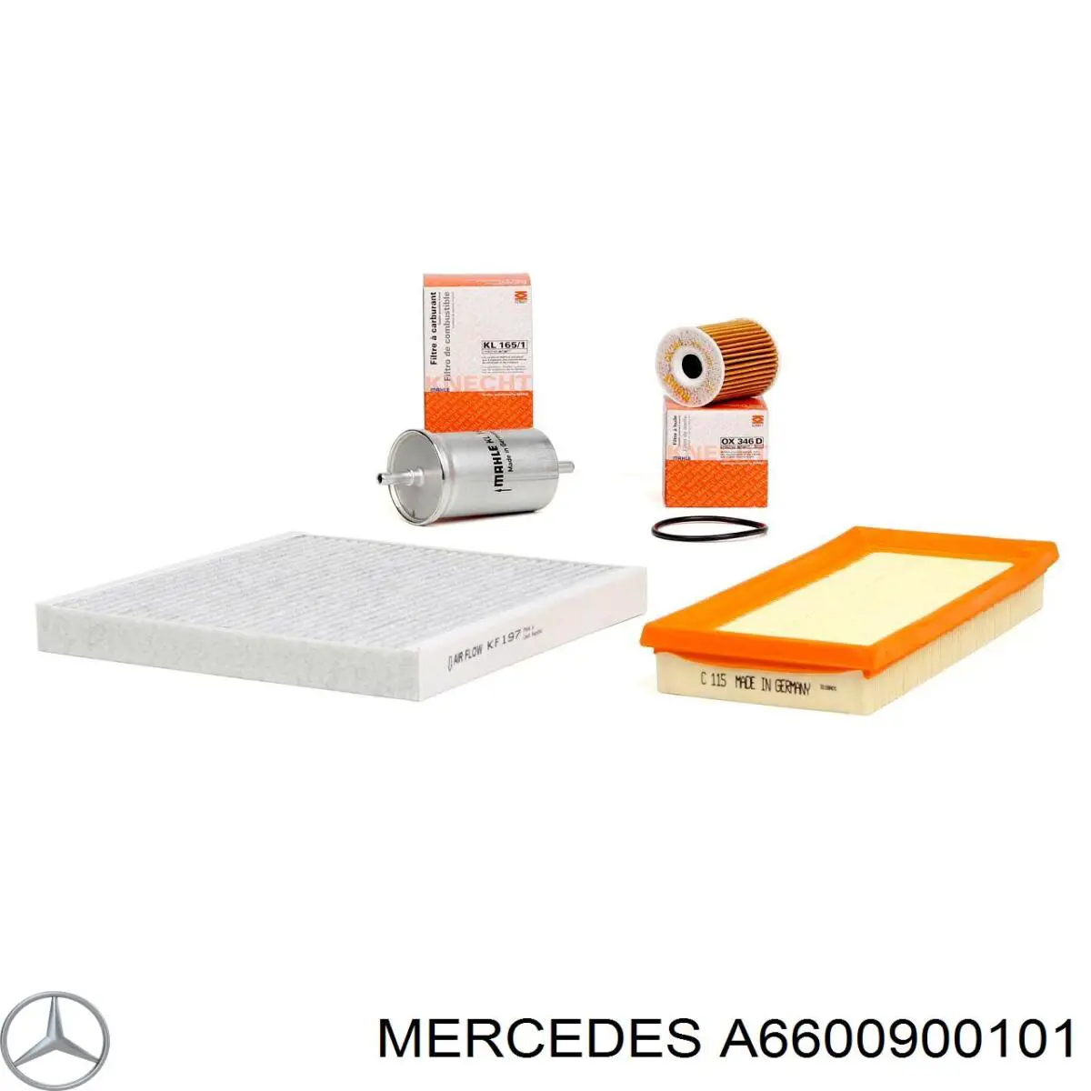 El filtro de aire Mercedes A6600900101 precio, desde 7,12 EUR