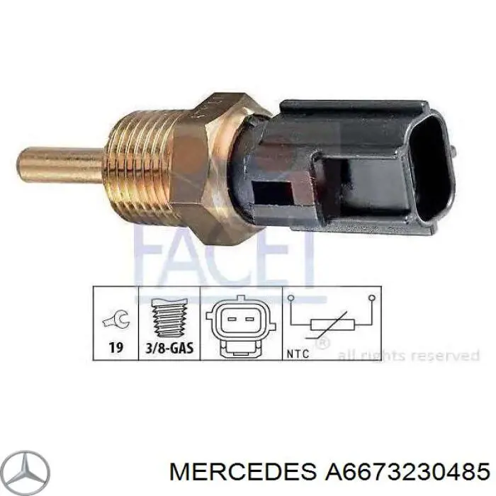 Comprar A6673230485 Mercedes Buje de barra estabilizadora delantera