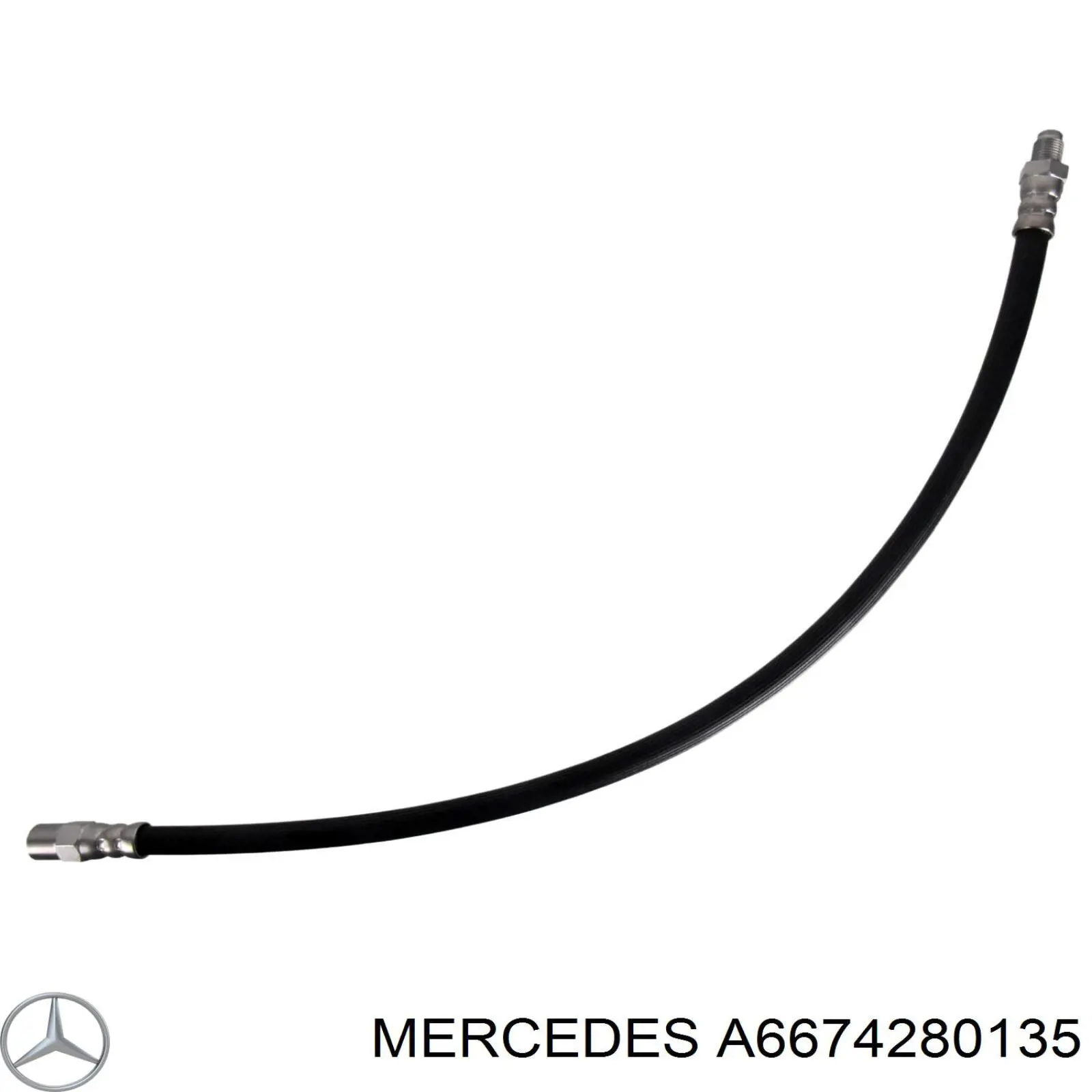 A6674280135 Mercedes latiguillo de freno trasero