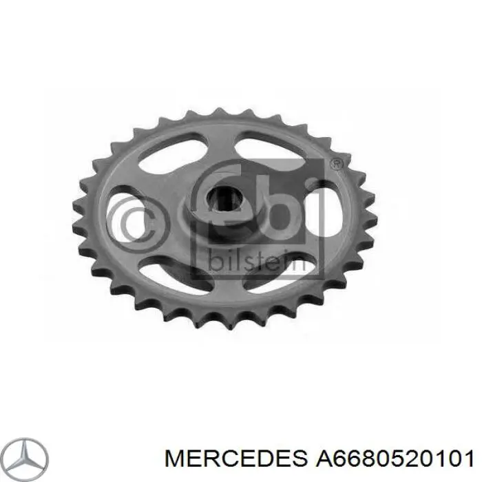 A6680520101 Mercedes tornillo, rueda dentada árbol de levas