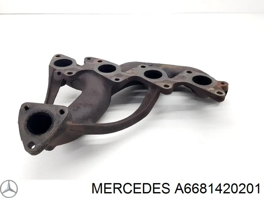 6681420201 Mercedes colector de escape, sistema de escape