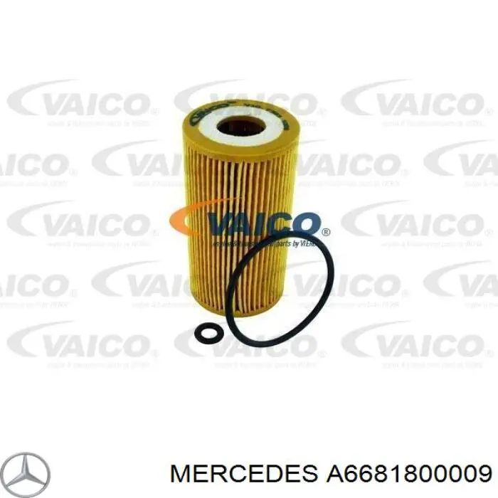 A6681800009 Mercedes filtro de aceite