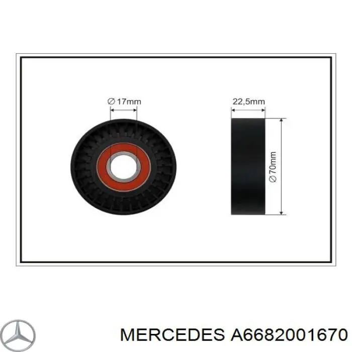 A6682001670 Mercedes Tensor de correa de alternador