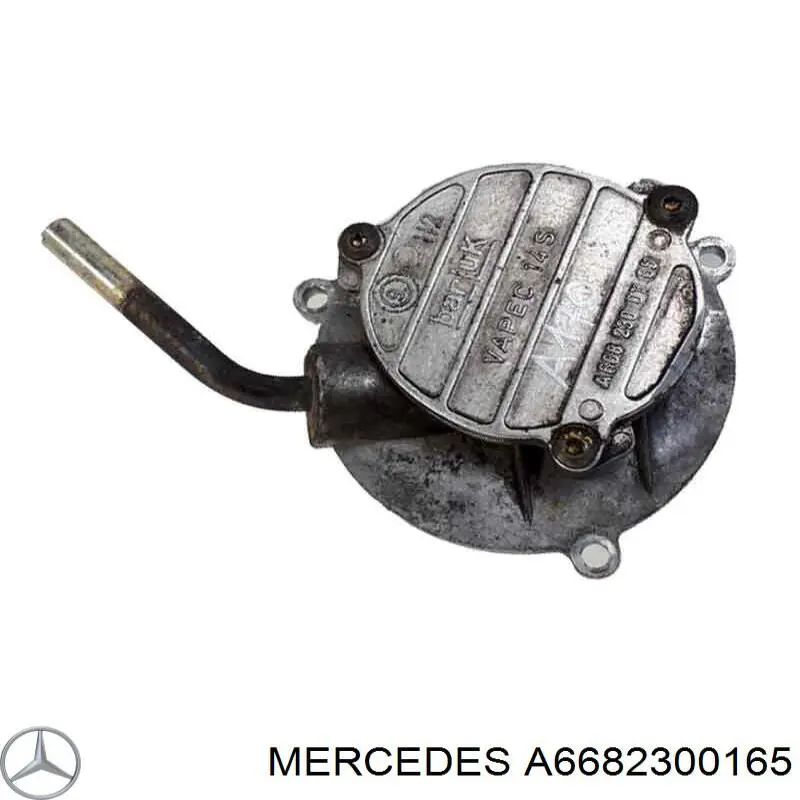 Bomba de vacío del sistema de frenado Mercedes A6682300165 precio, desde 38,25 EUR