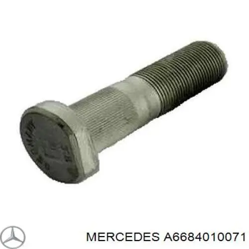 A6684010071 Mercedes tornillo de rueda trasero