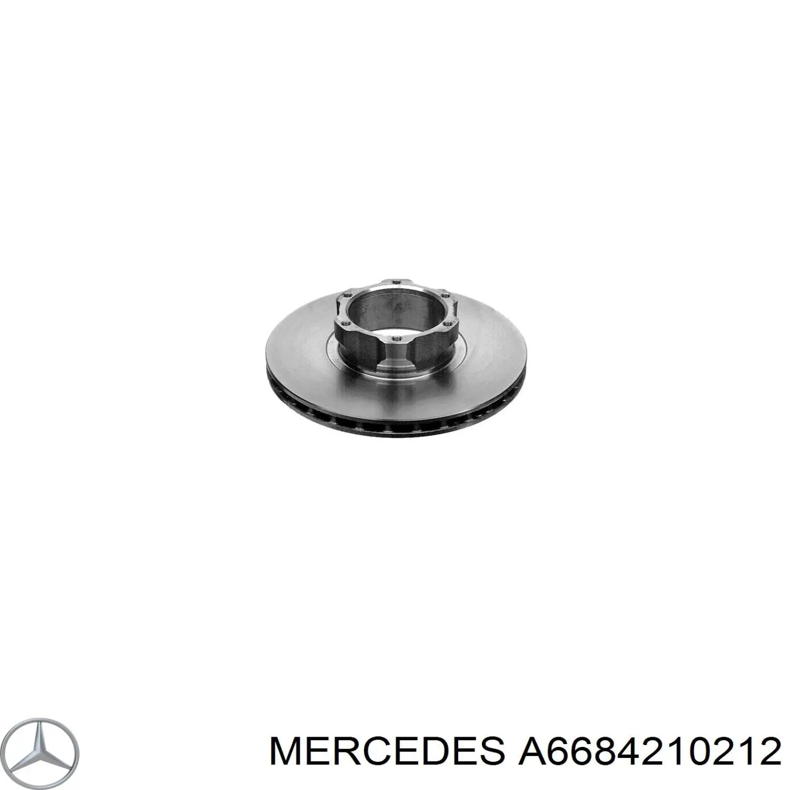 A6684210212 Mercedes disco de freno delantero
