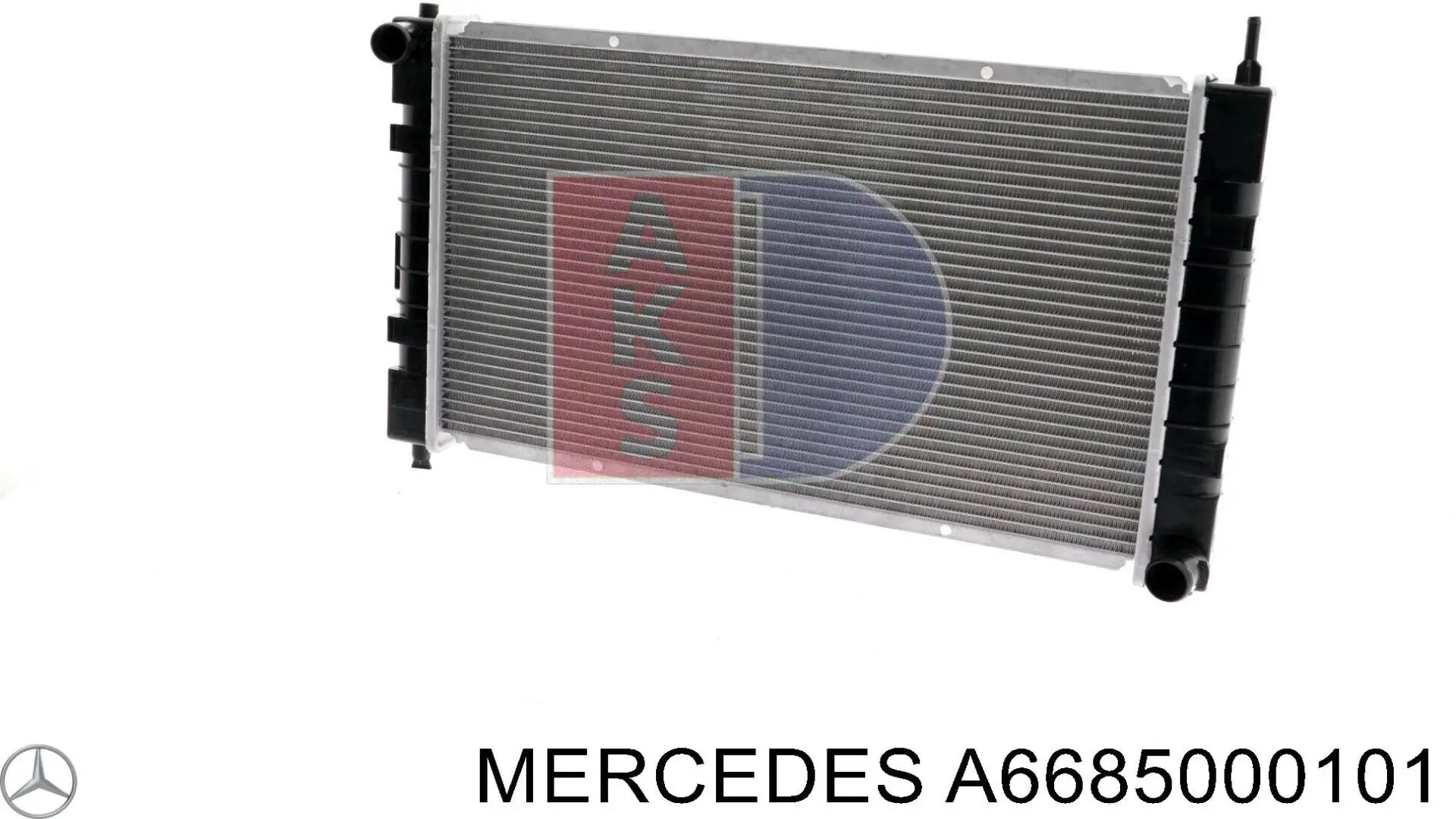 A6685000101 Mercedes radiador refrigeración del motor