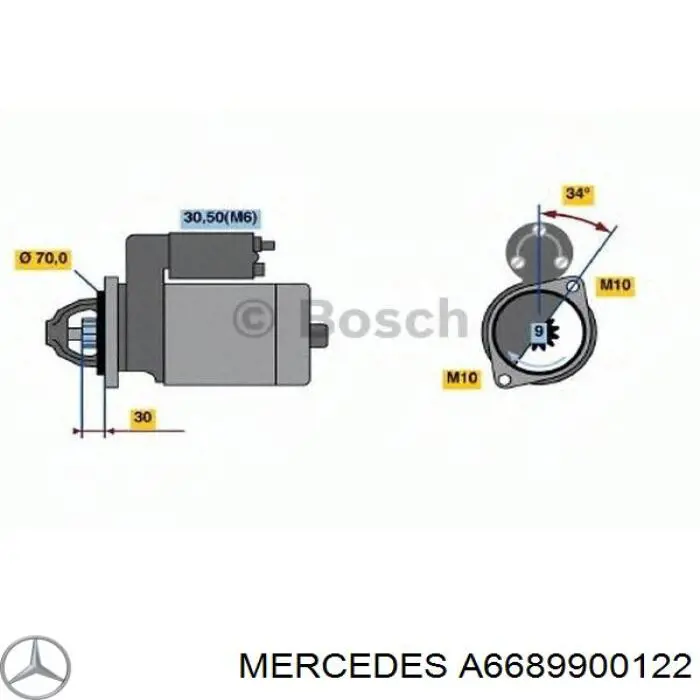 Tornillo culata A6689900122 Mercedes
