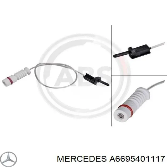 A6695401117 Mercedes contacto de aviso, desgaste de los frenos