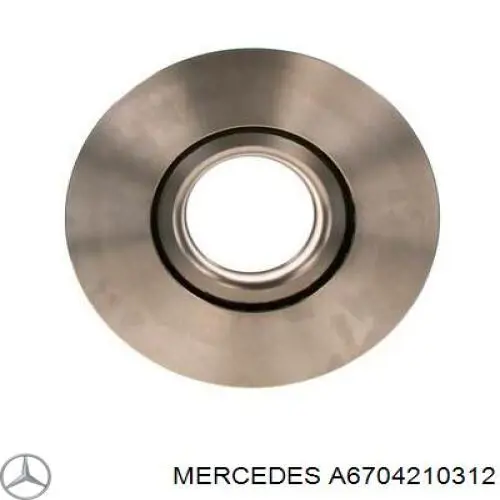 A6704210312 Mercedes disco de freno delantero