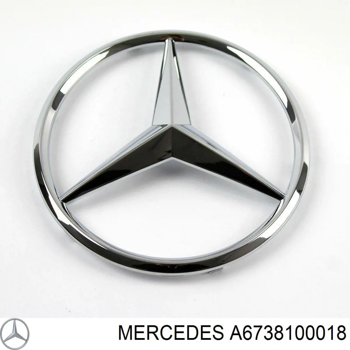 A6738100018 Mercedes emblema de capó