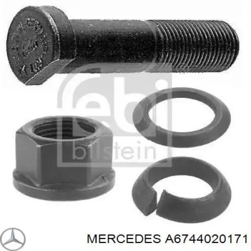 A6744020171 Mercedes tornillo de rueda