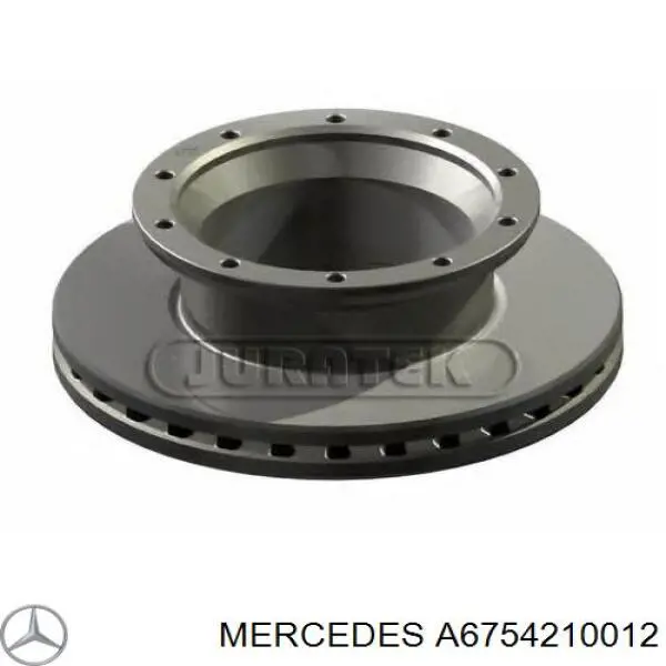 6754210012 Mercedes disco de freno trasero