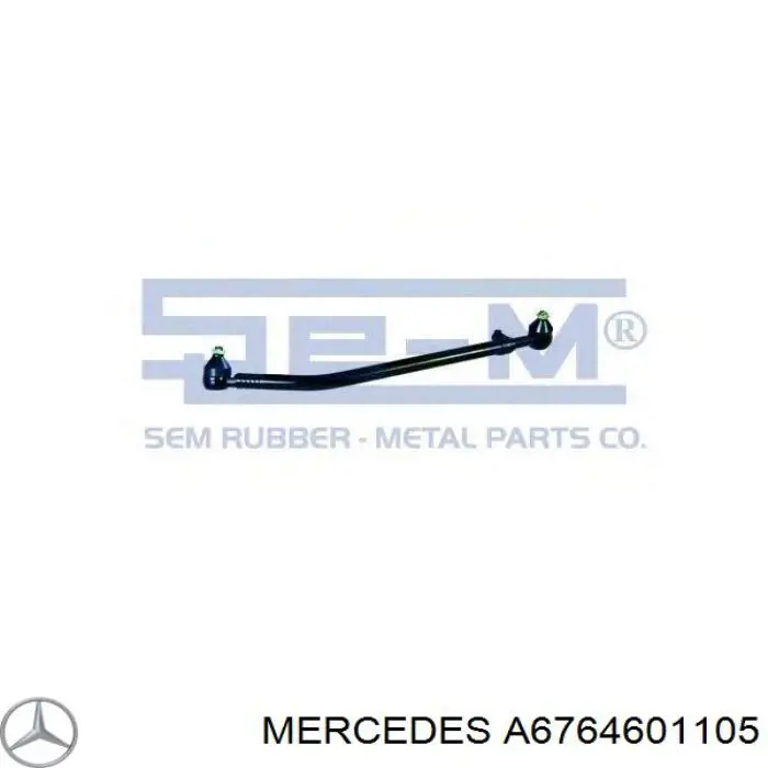 A6764601105 Mercedes barra de acoplamiento