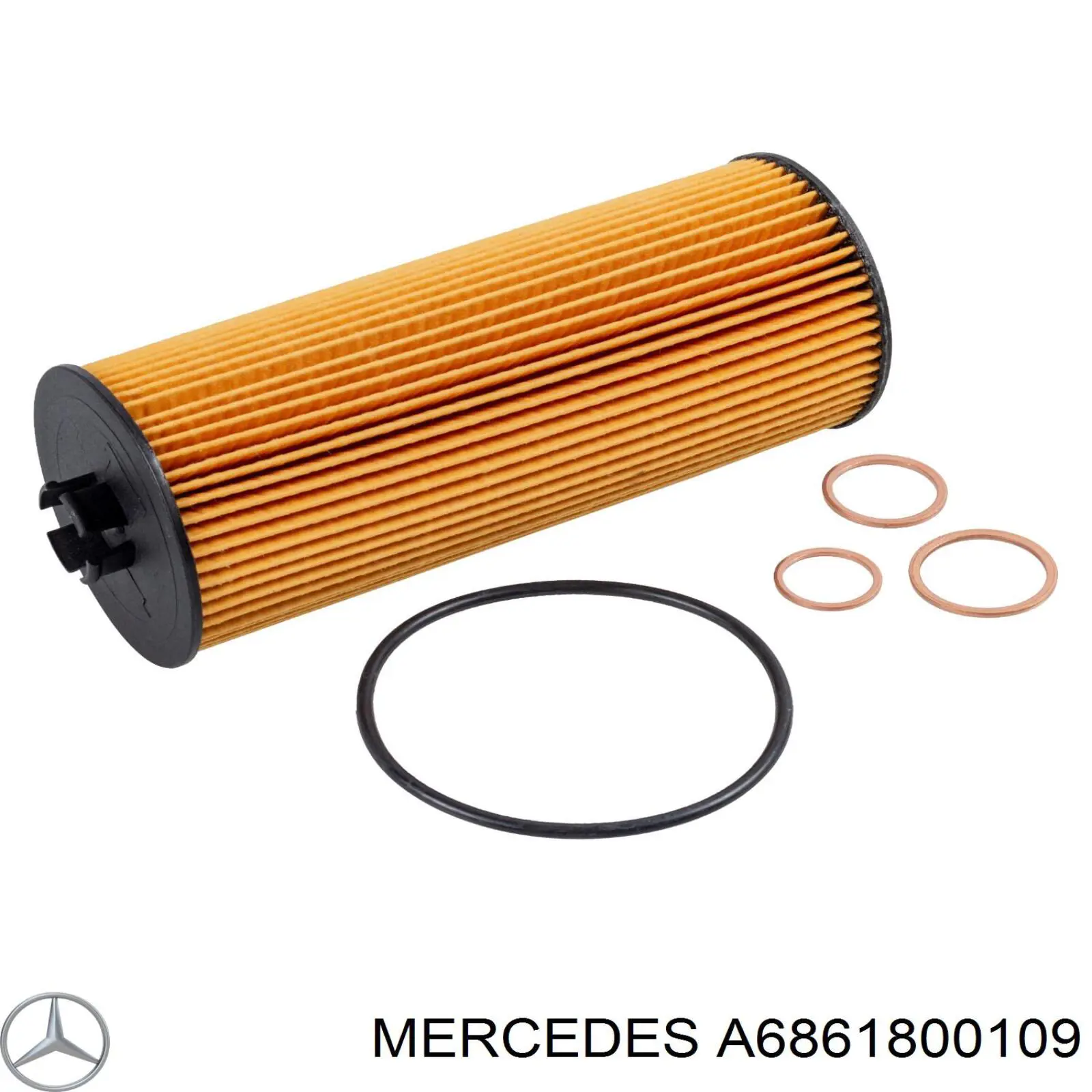 A6861800109 Mercedes filtro de aceite