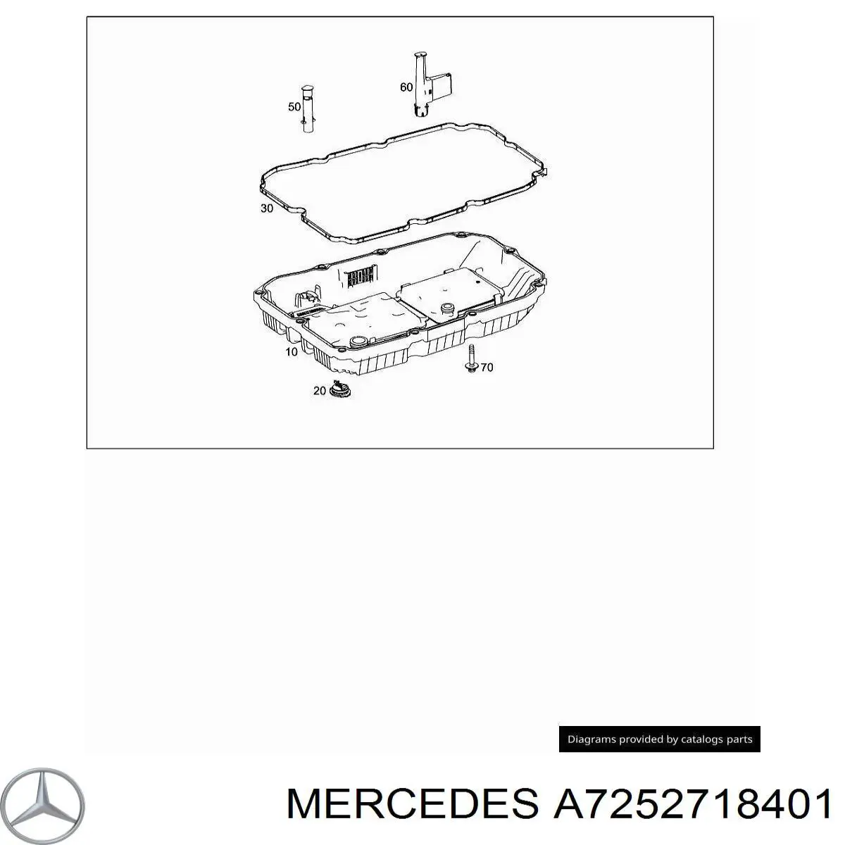 Tapón del cárter de la transmisión automática A7252718401 Mercedes