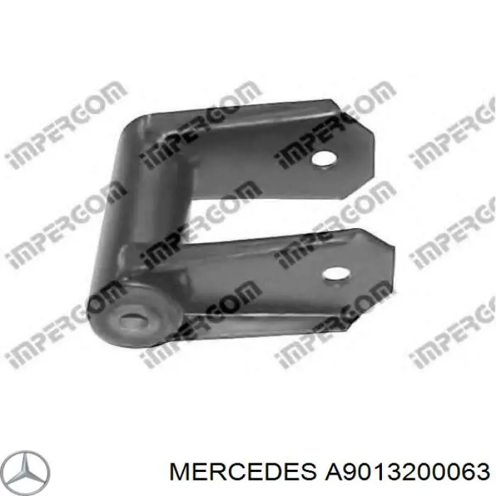 Gemela de ballesta trasera Mercedes A9013200063 precio, desde 52,48 EUR