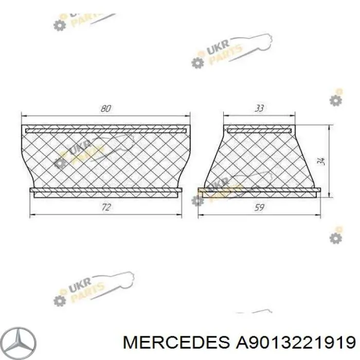 Comprar A9013221919 Mercedes Tope de la ballesta delantera
