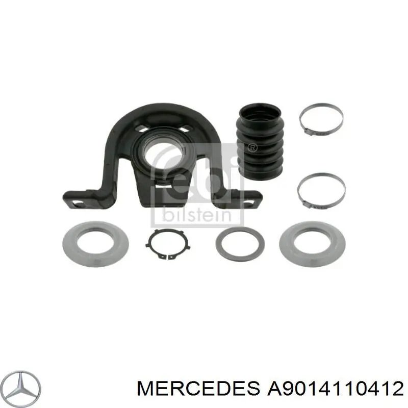 Rodamiento central del eje de transmisión Mercedes A9014110412 precio, desde 37,40 EUR