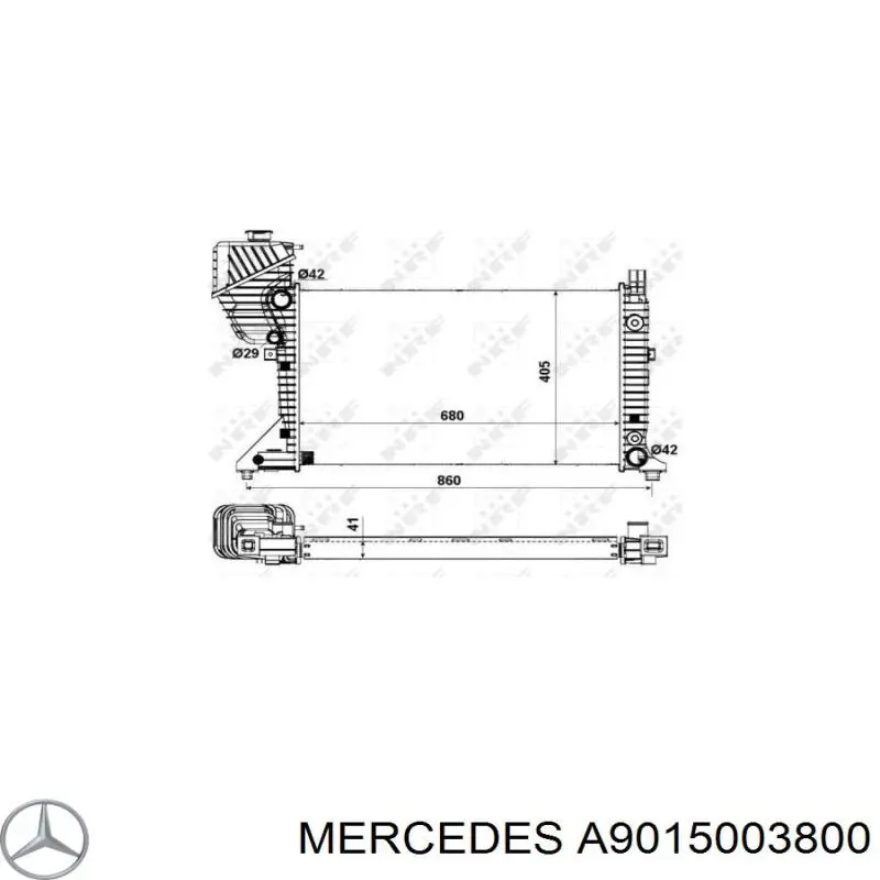 Água radiador Mercedes A9015003800 precio, desde 154,84 EUR