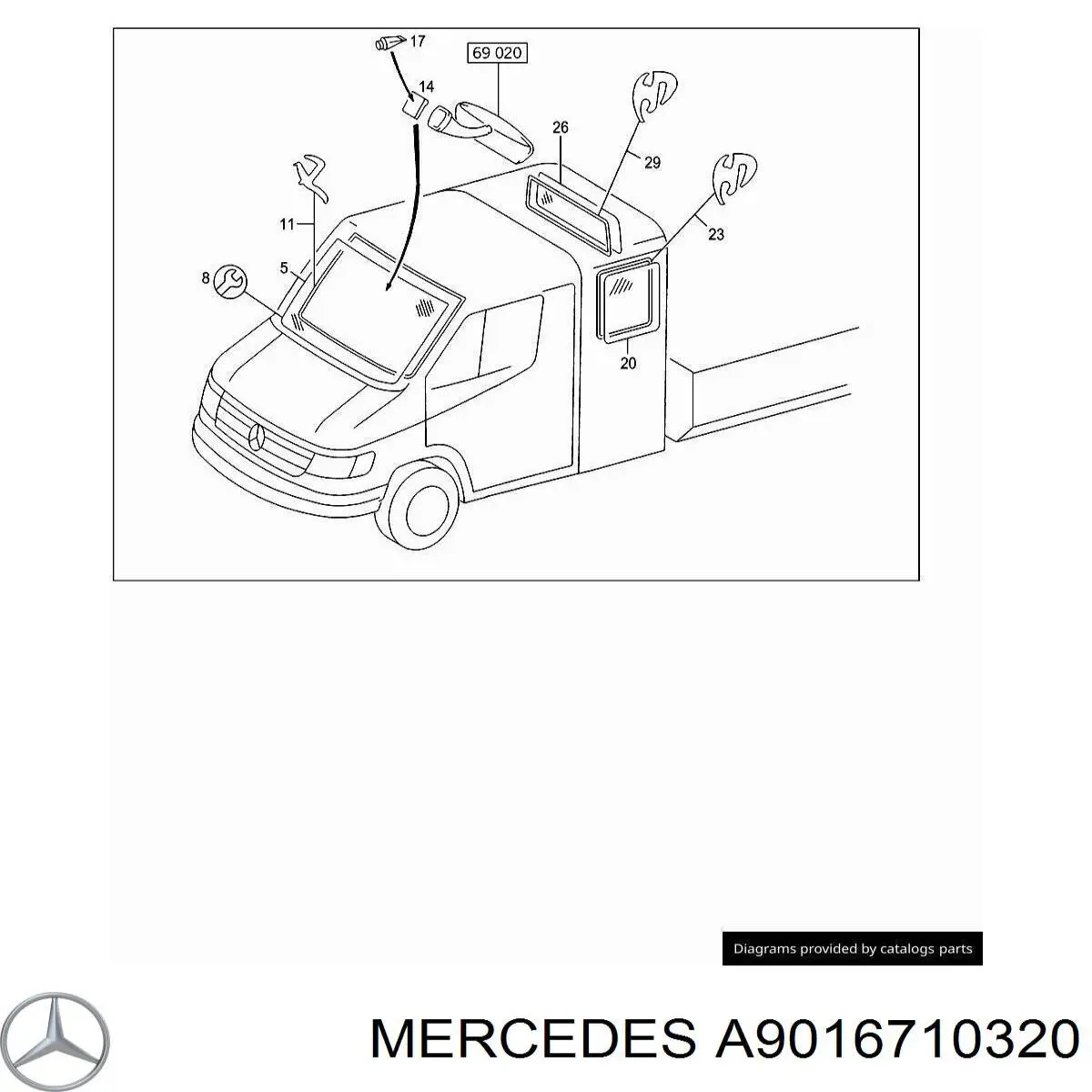 A9016710320 Mercedes