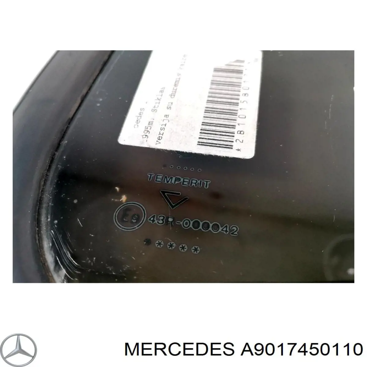 Vidrio de puerta de batientes izquierda para Mercedes Sprinter (904)
