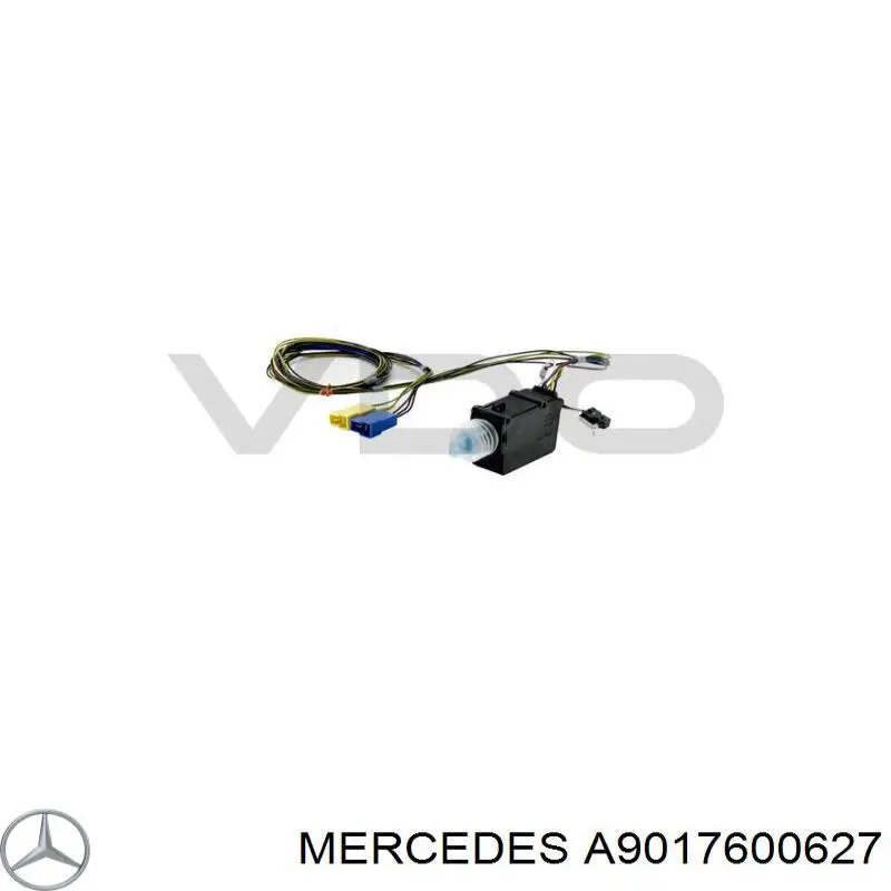 A9017600627 Mercedes carril guía de puerta corrediza, central derecho