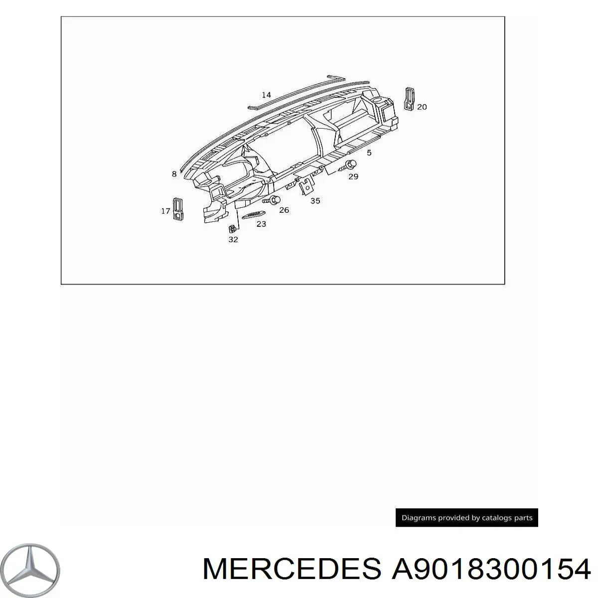 A9018300154 Mercedes