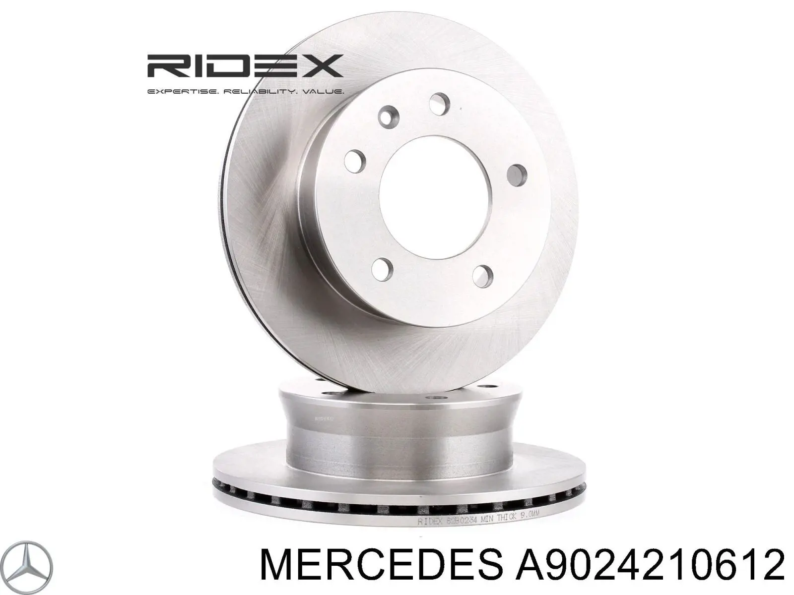 Comprar A9024210612 Mercedes Freno de disco delantero