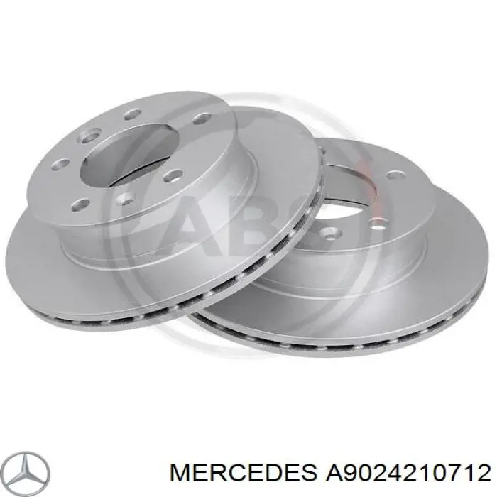 A9024210712 Mercedes disco de freno delantero