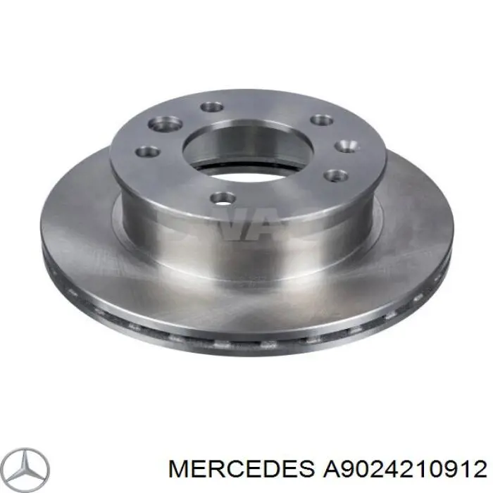 A9024210912 Mercedes disco de freno delantero