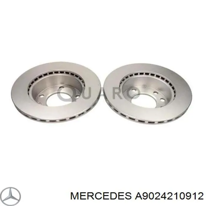 Comprar A9024210912 Mercedes Freno de disco delantero