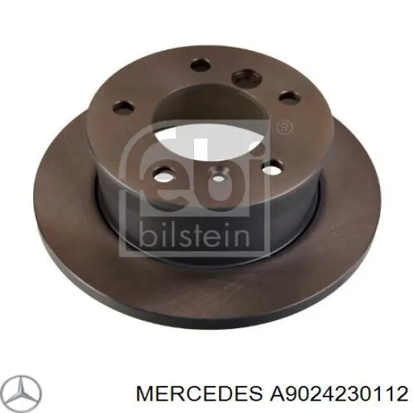 A9024230112 Mercedes disco de freno trasero