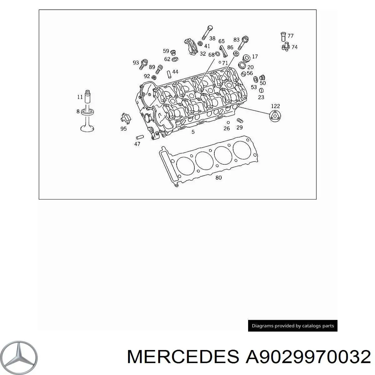 A6019970430 Mercedes Tapón de drenaje del bloque de cilindros