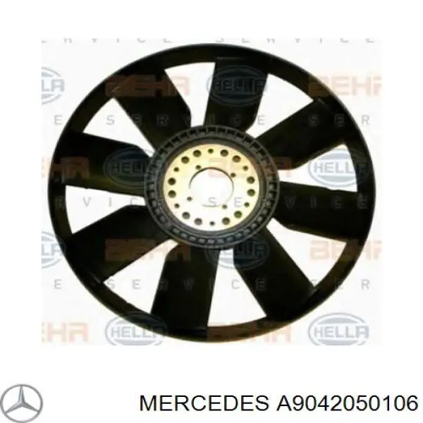 A9042050106 Mercedes rodete ventilador, refrigeración de motor