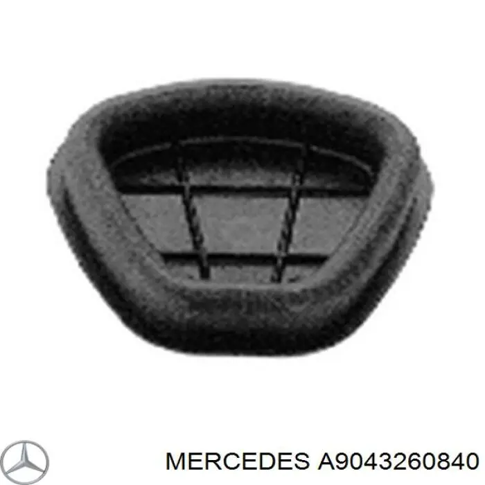 A9043260840 Mercedes abrazadera para montaje de casquillos estabilizadores traseros