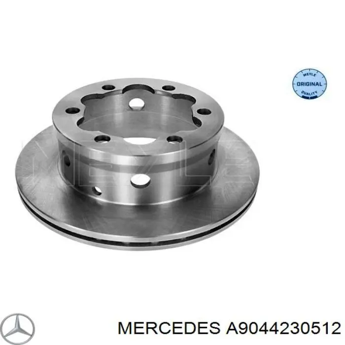 A9044230512 Mercedes disco de freno trasero