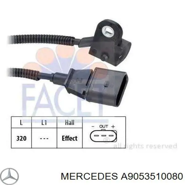 A9053510080 Mercedes Retén del piñón del diferencial trasero
