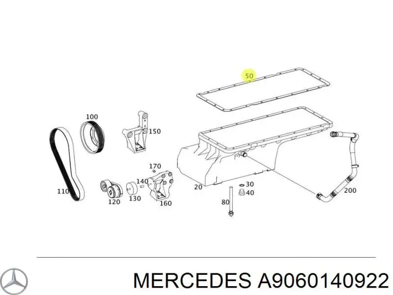 Comprar A9060140922 Mercedes Junta del cárter