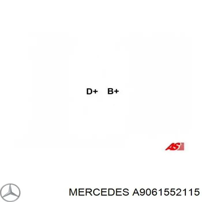 A9061552115 Mercedes polea del alternador