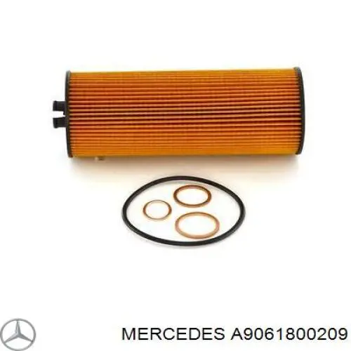 A9061800209 Mercedes filtro de aceite