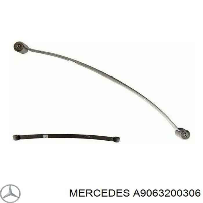 A9063200306 Mercedes ballesta de suspensión trasera