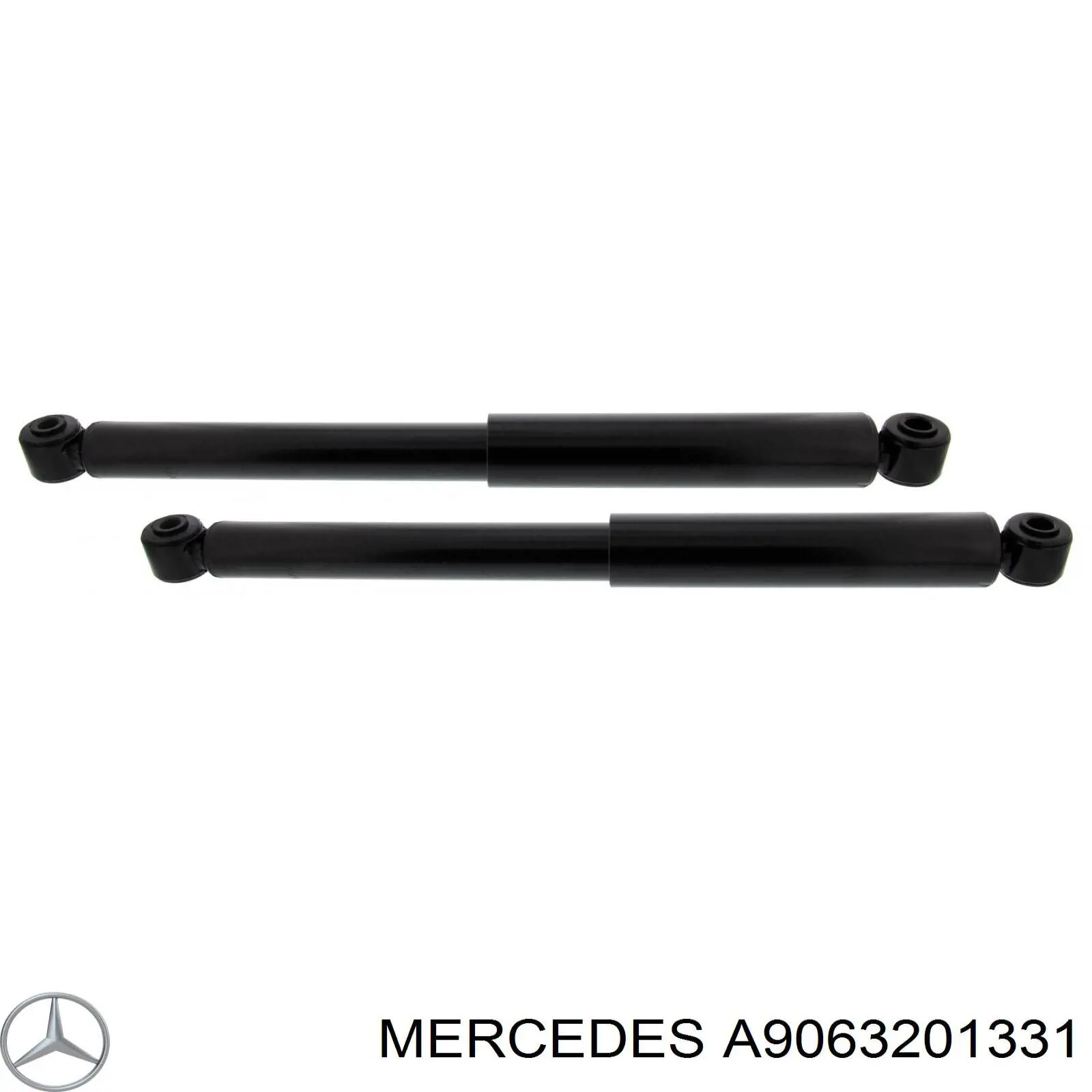 A9063201331 Mercedes amortiguador trasero