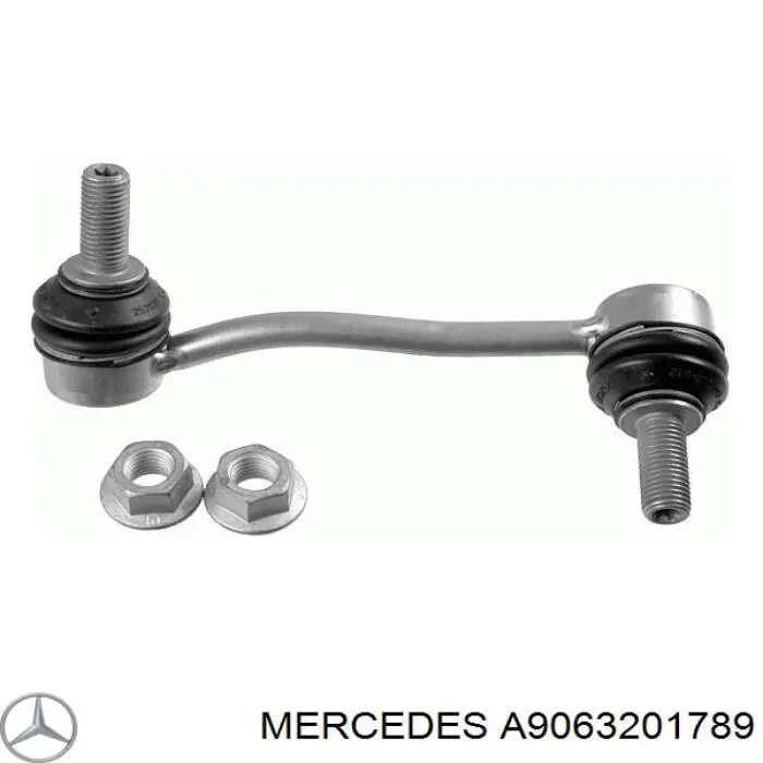 A9063201789 Mercedes barra estabilizadora delantera izquierda