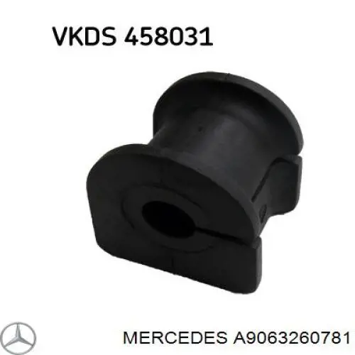 A9063260781 Mercedes casquillo de barra estabilizadora trasera