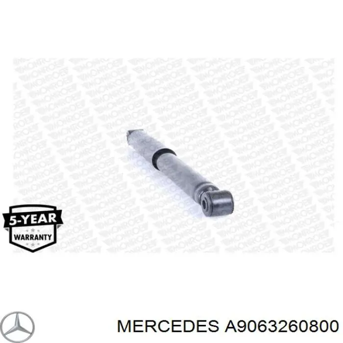 A9063260800 Mercedes amortiguador trasero