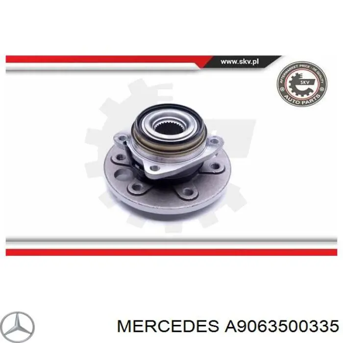 Buje de rueda Mercedes A9063500335 precio, desde 104,02 EUR
